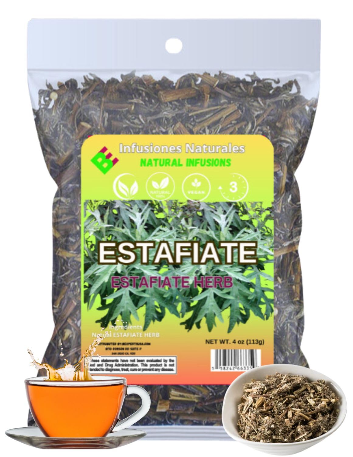 ESTAFIATE TE, Mugwort Herbal Tea 4oz (114gr) Estafiate Te