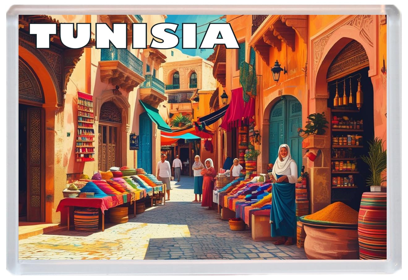 Tunisia - Africa - Jumbo Artistic Fridge Magnet 96 x 67mm BBSFHM1902