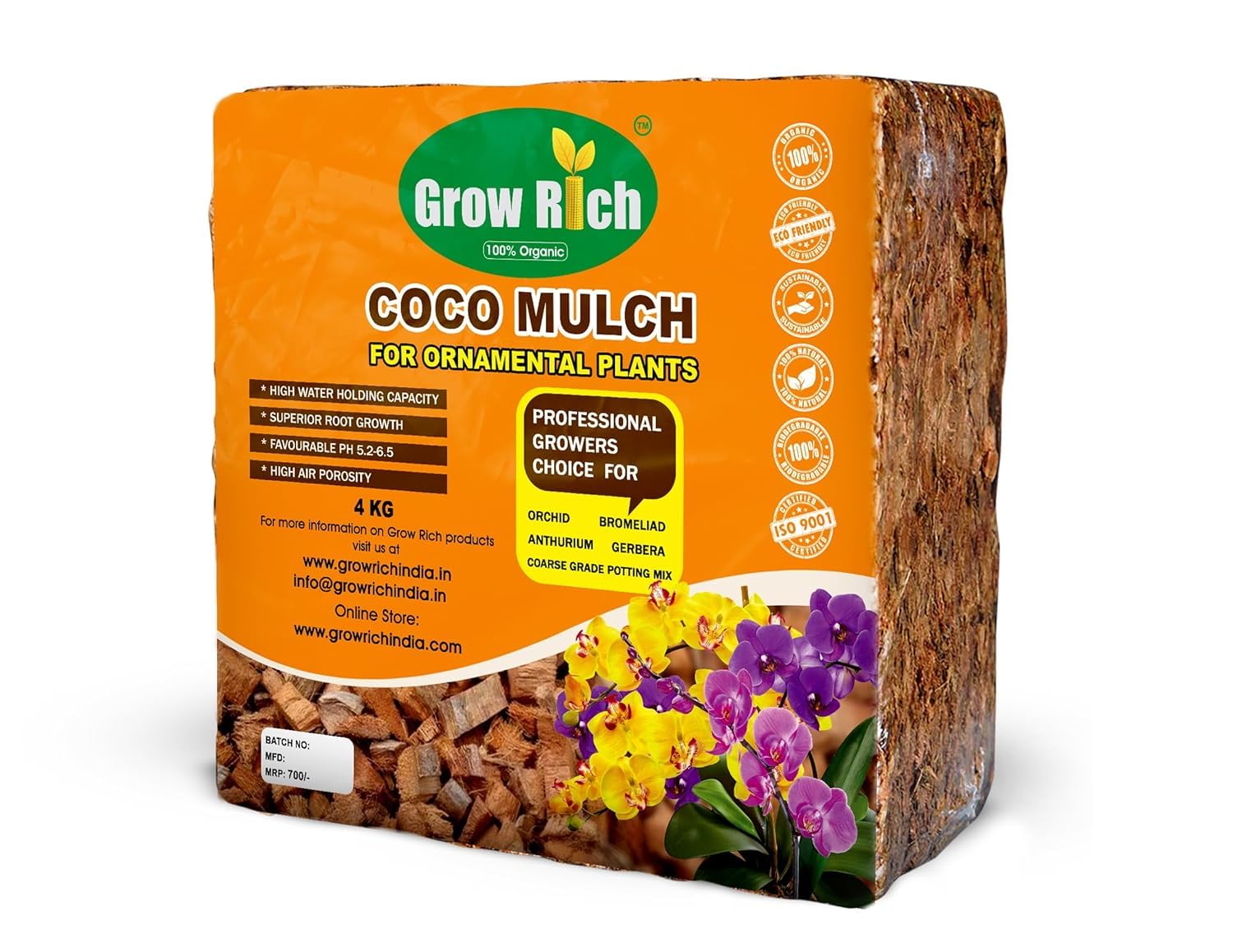 See full amazon price history chart for Grow Rich Coco Mulch for Ornamental Plant & Orchid| Coco Husk ChipsOrchid Potting Mix|Coco Mulch 4Kg Block Expands up to 48 Litter Grow Rich Coco Mulch for Ornamental Plant & Orchid| Coco Husk ChipsOrchid Potting Mix|Coco Mulch 4Kg Block Expands up to 48 Litter (B0D7ML69RZ) Amazon Price History, Amazon Price Tracker