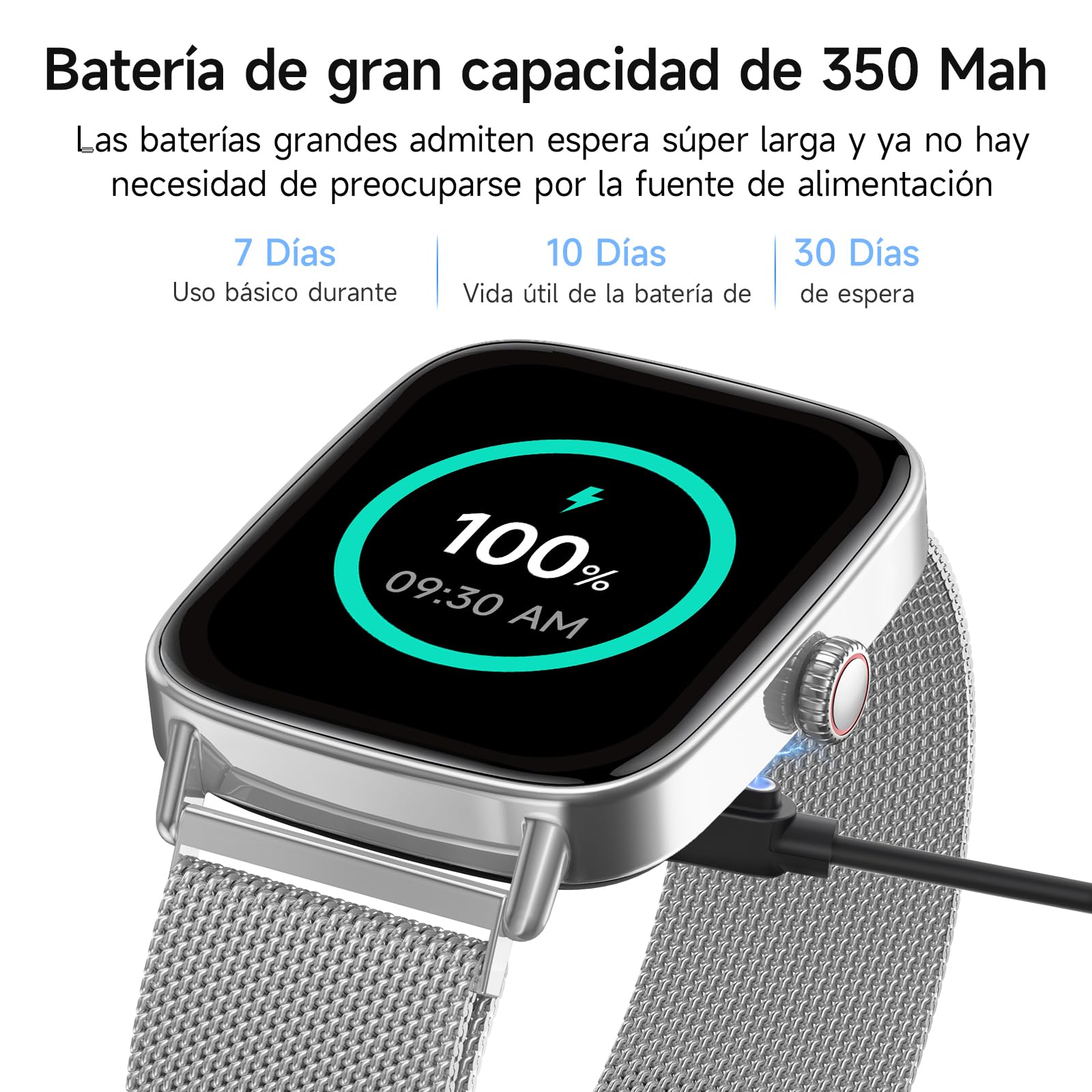 Reloj Inteligente Hombre Mujer con Llamadas, 1.85" Smartwatch Mujer Whatsapp Notificaciones,110+ Modos Deportivos Smart Watch con SpO2/Pulsómetro/Monitor de Sueño,Relojes IP68 para iPhone Android