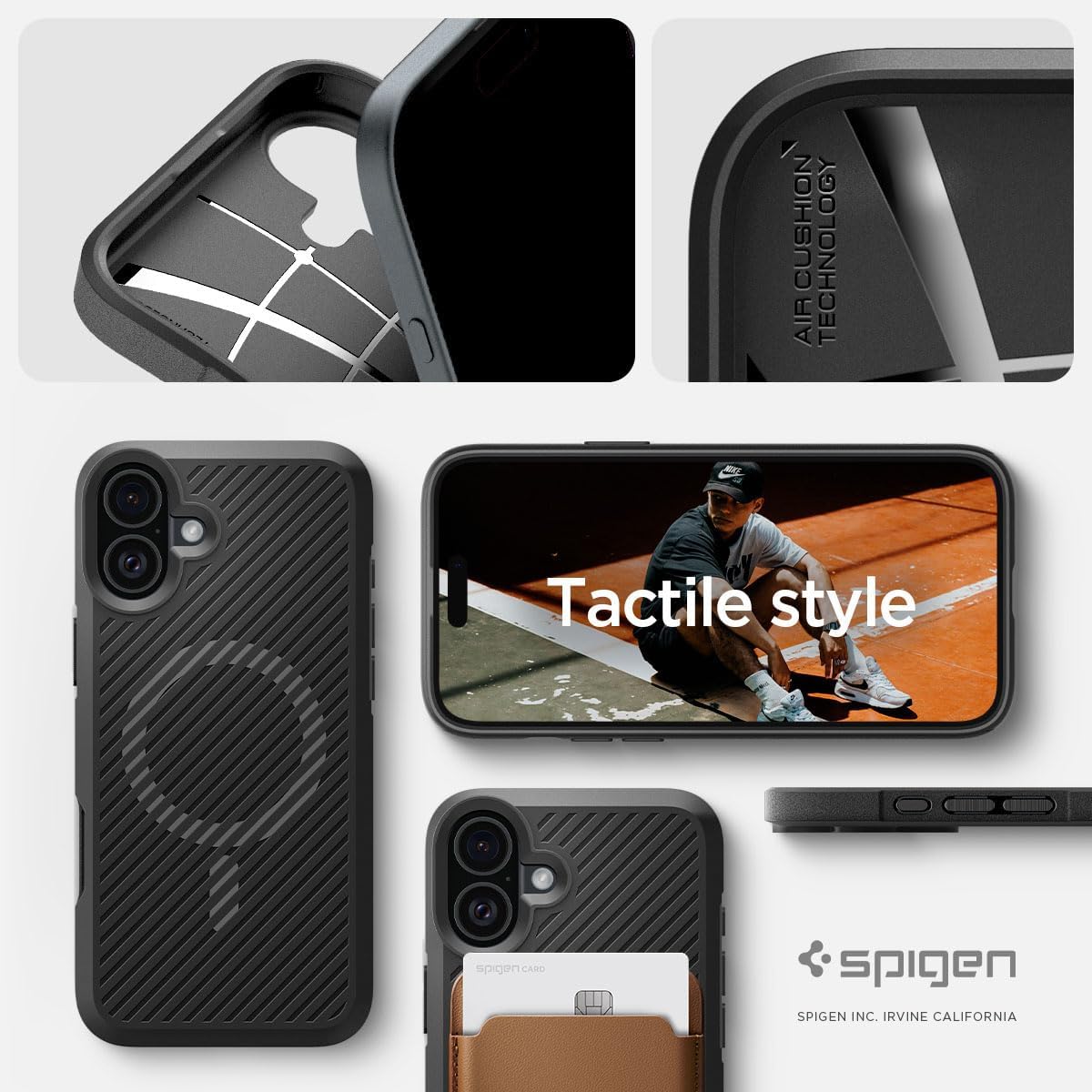 Spigen Core Armor MagFit Designed for iPhone 6.1" Case [Military-Grade Protection] Compatible with MagSafe - Matte Black