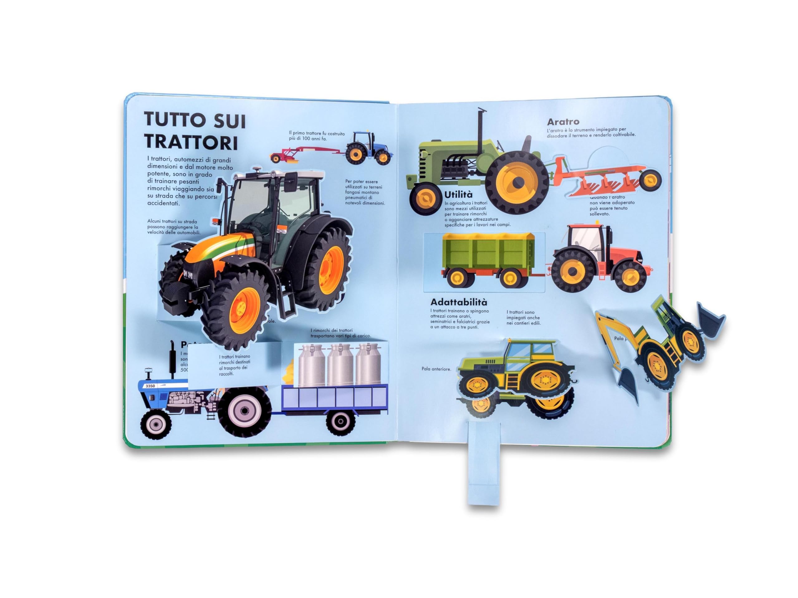 Trattori ed escavatori. Il libro dei flip-flap. Ediz. a colori