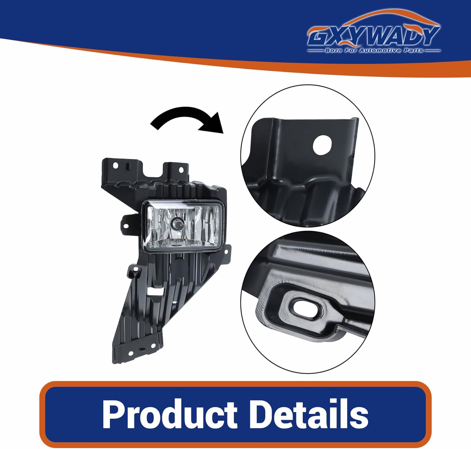 GXYWADY Driver Side Halogen Fog Light Assembly Replacement for F250 2020-2022 Fog Lamp Assembly Left LH Side Replacement for LC3Z15201A FO2592257