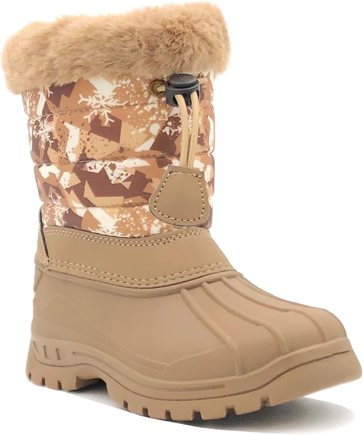 REDVOLUTION Girls Boys Unisex Snow Boots Slip-Resistant Waterpoof Winter Fashion Shoe (Toddler/Little Kid/Big Kid)