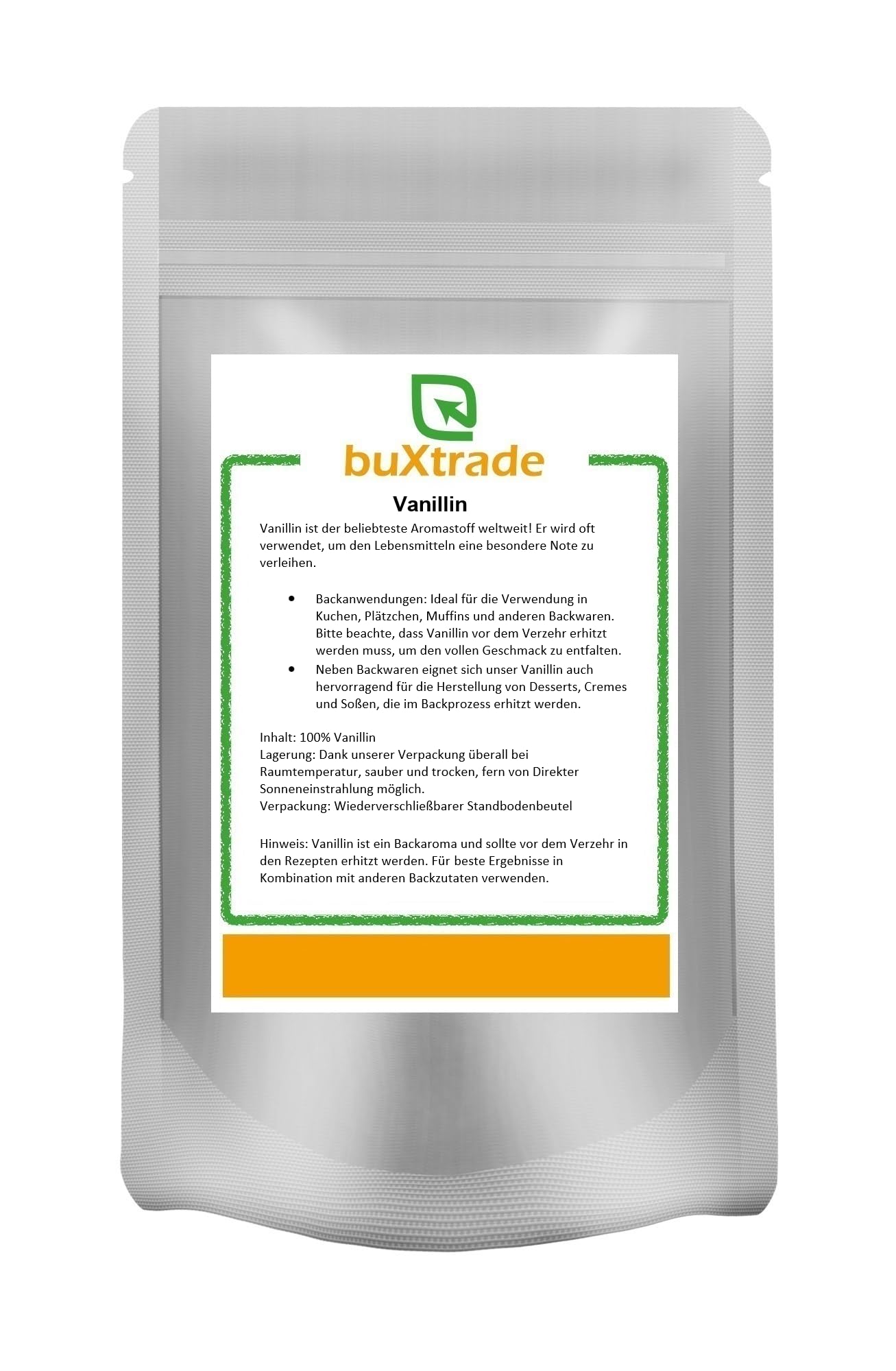 5 x 1 kg Vanillin 100% rein - Aroma, Vanille, Mandeln, Vanillearoma, Verfeinern 5kg