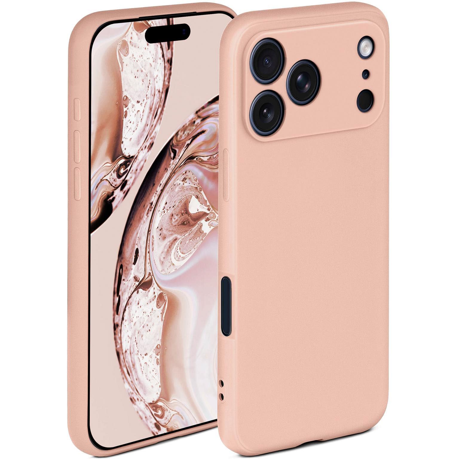 Coque iPhone 17 Pro Max silicone rose évite les rayures camera - 8
