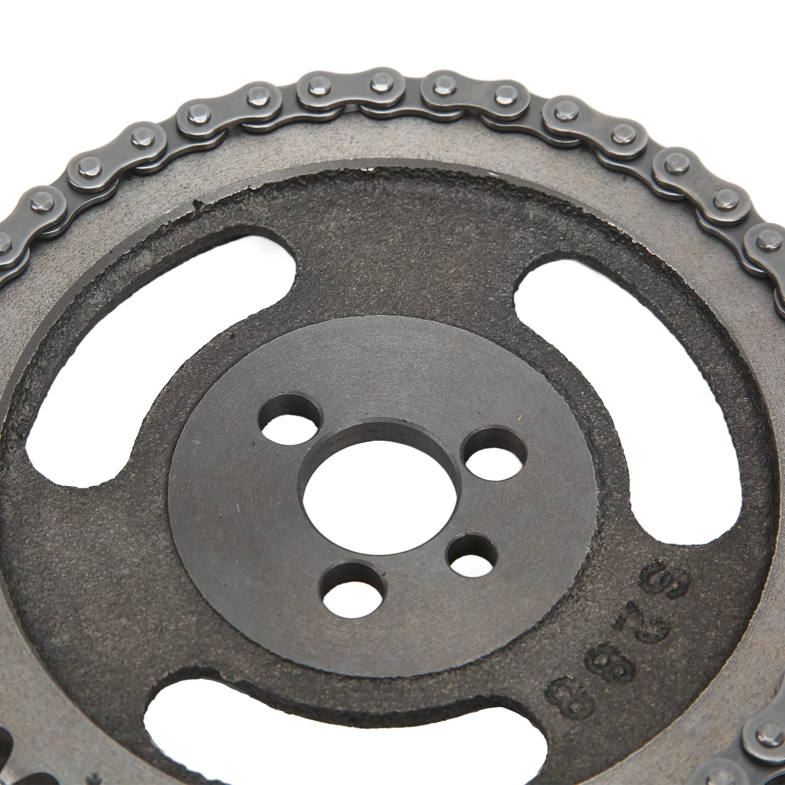 Ausla Set Catena di Distribuzione Catena di Distribuzione a Doppio Rullo in Acciaio e Ghisa Pignone a 3 Chiavette per Manovella Adatto per 283 305 327 350 383 400 Motore Laterale