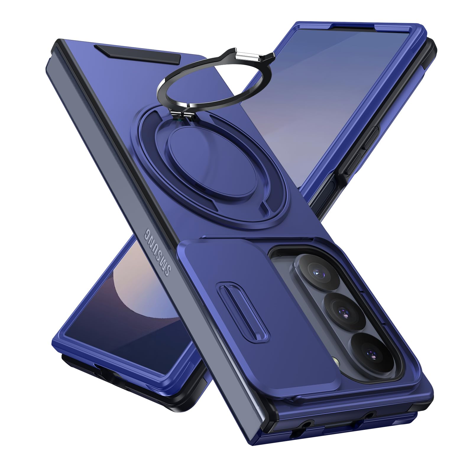 Amazon.co.jp: Mnunjiajia 対応 Galaxy Z Fold7 用ケース リング付き