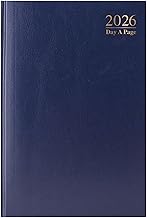 A4 Diary 2026 Day Per Page - Navy Blue