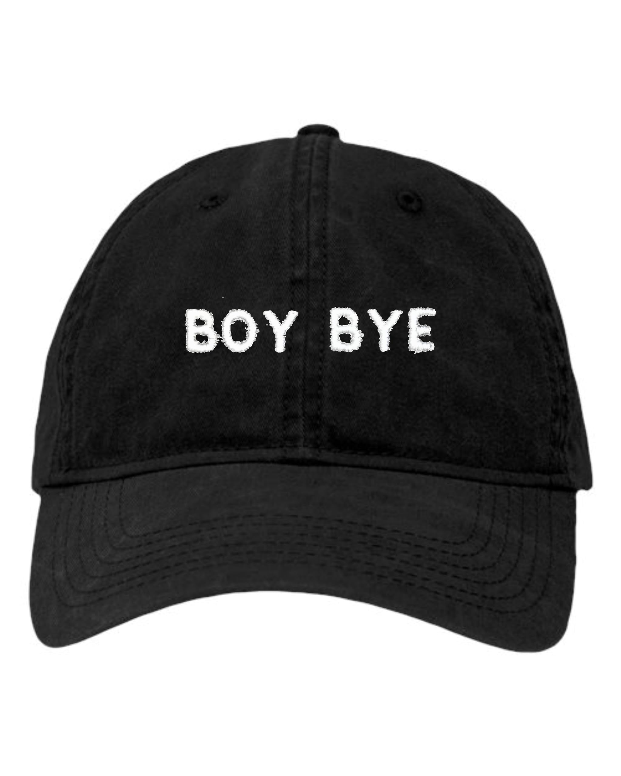 Go All Out One Size Black Dad Boy Bye Embroidered Hat