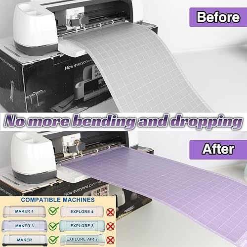 Miniatura 2 de Bandeja de extensión más larga compatible con Cricut Maker 3 y Maker, extensor de bandeja de 16 pulgadas, accesorios y suministros para soporte de