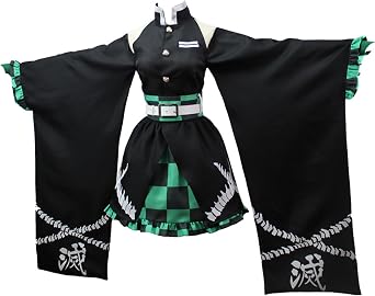 blis avc s Cosplay kost m yeni kad n Zenitsu Kimono elbise tam niforma seti Tanjirou kapal omuz etek k yafet