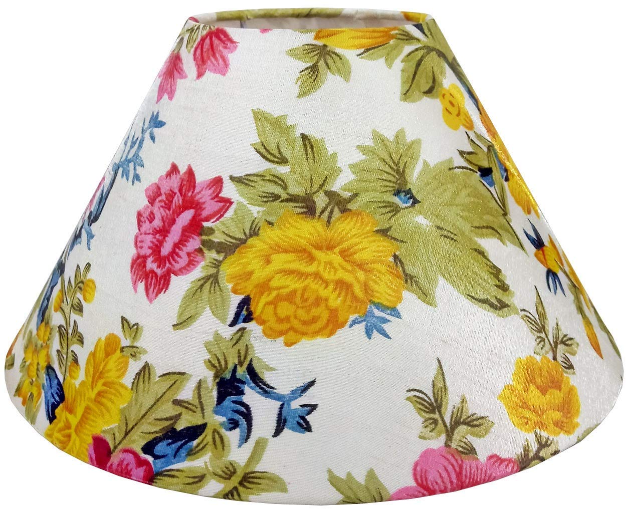 Table LAMP with CONICAL Orange Peacock Shade-image-46