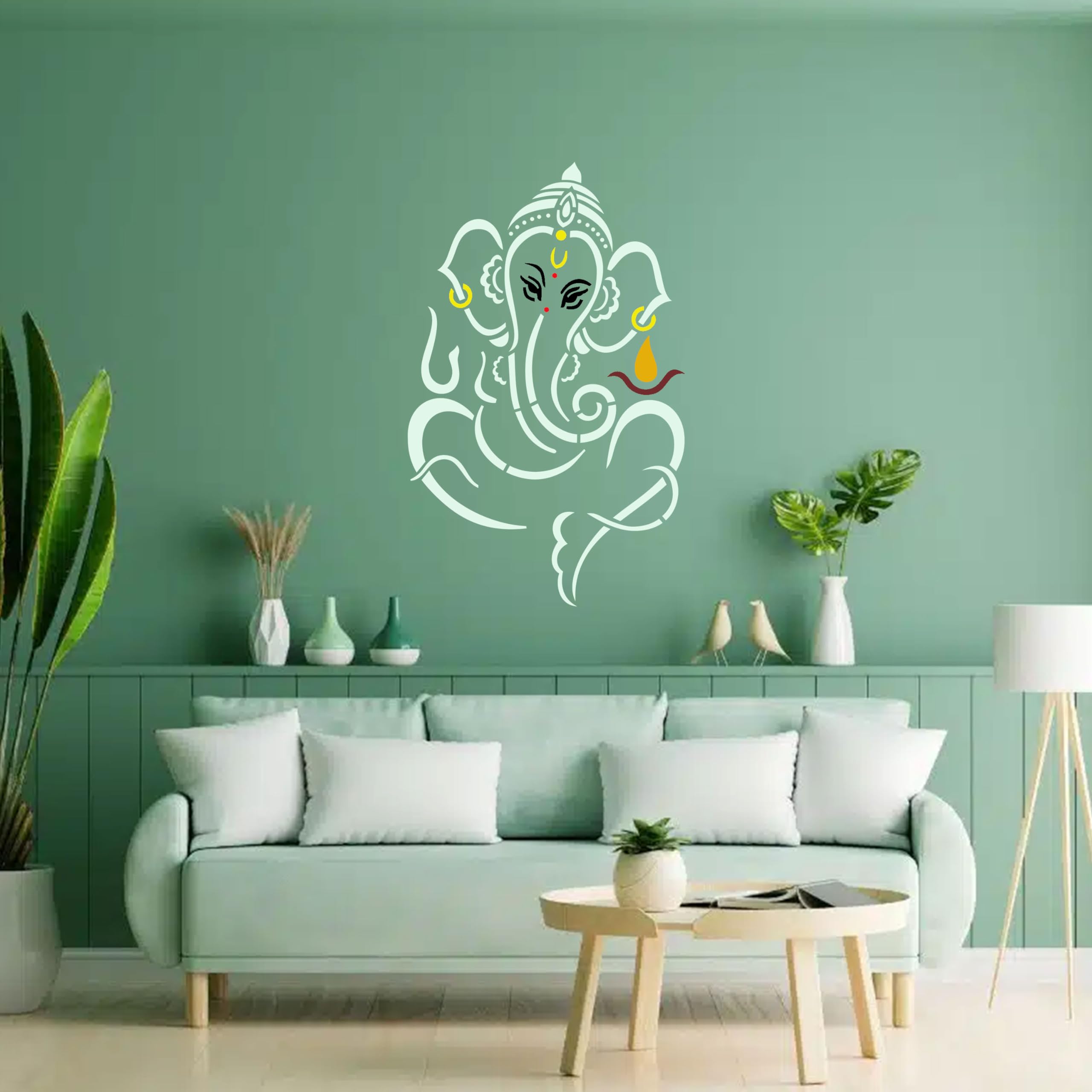 StenCart Ganesha Pack of 2 Stencil for Wall Painting Home DIY Reusable Wall Stencil Design for Wall Decoration (16-inch x 24 inch) - Combo of 2 (B0CVHH29GD) Amazon Price History, Amazon Price Tracker