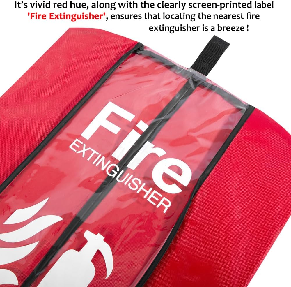Fire Extinguisher Cover, Heavy Duty Fire Sa-fety Protective Sleeve from Scuffs & Scratches Accessories, 5 Pcs (13-20LB)