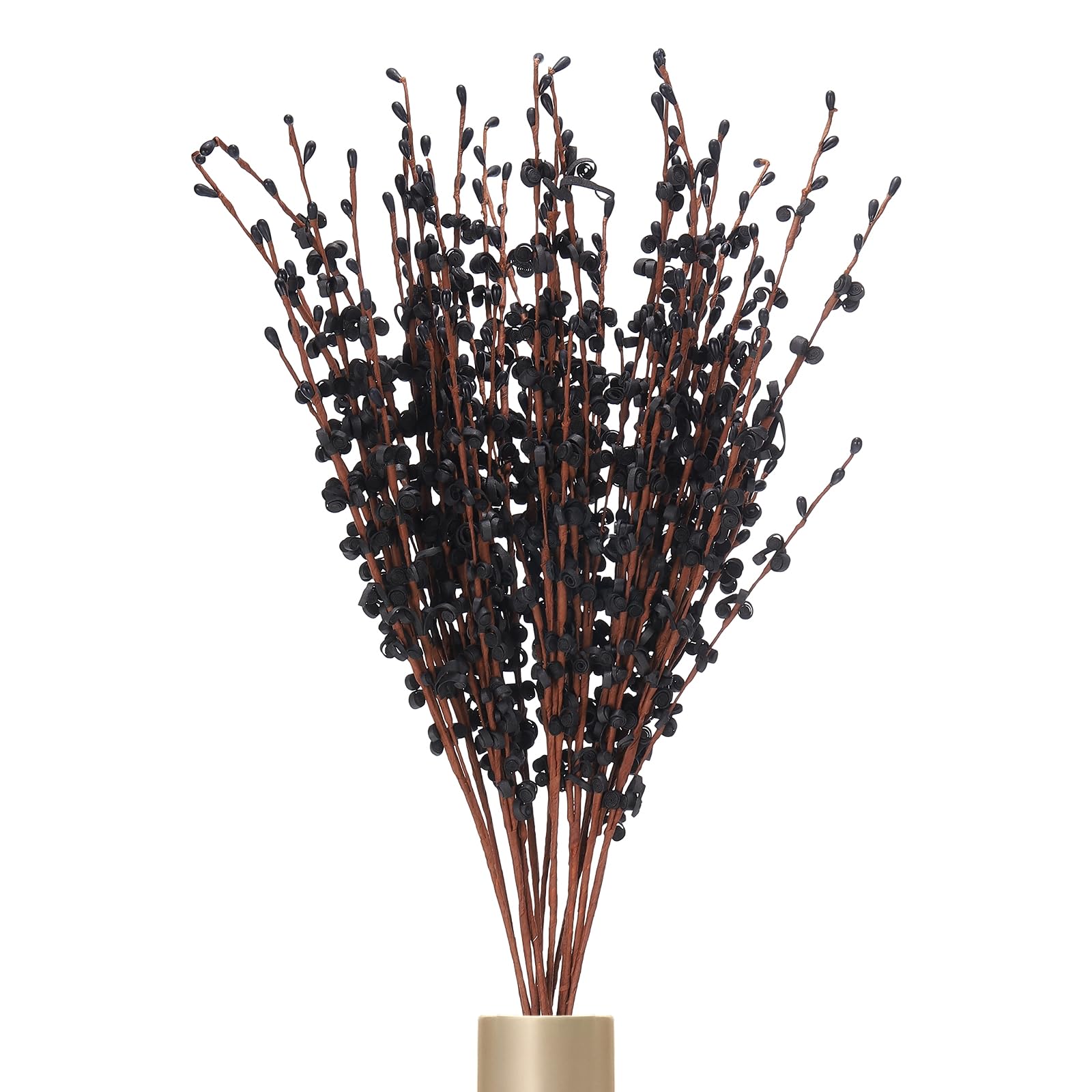 sourcing map 12Pcs Artificial Jasmine Flowers, 22 Inches Long Stems Tall Fake Flower Bouquet Faux Jasmine Plant for DIY Floral Art Arrangements Home Party Hotel Decoration(Black)