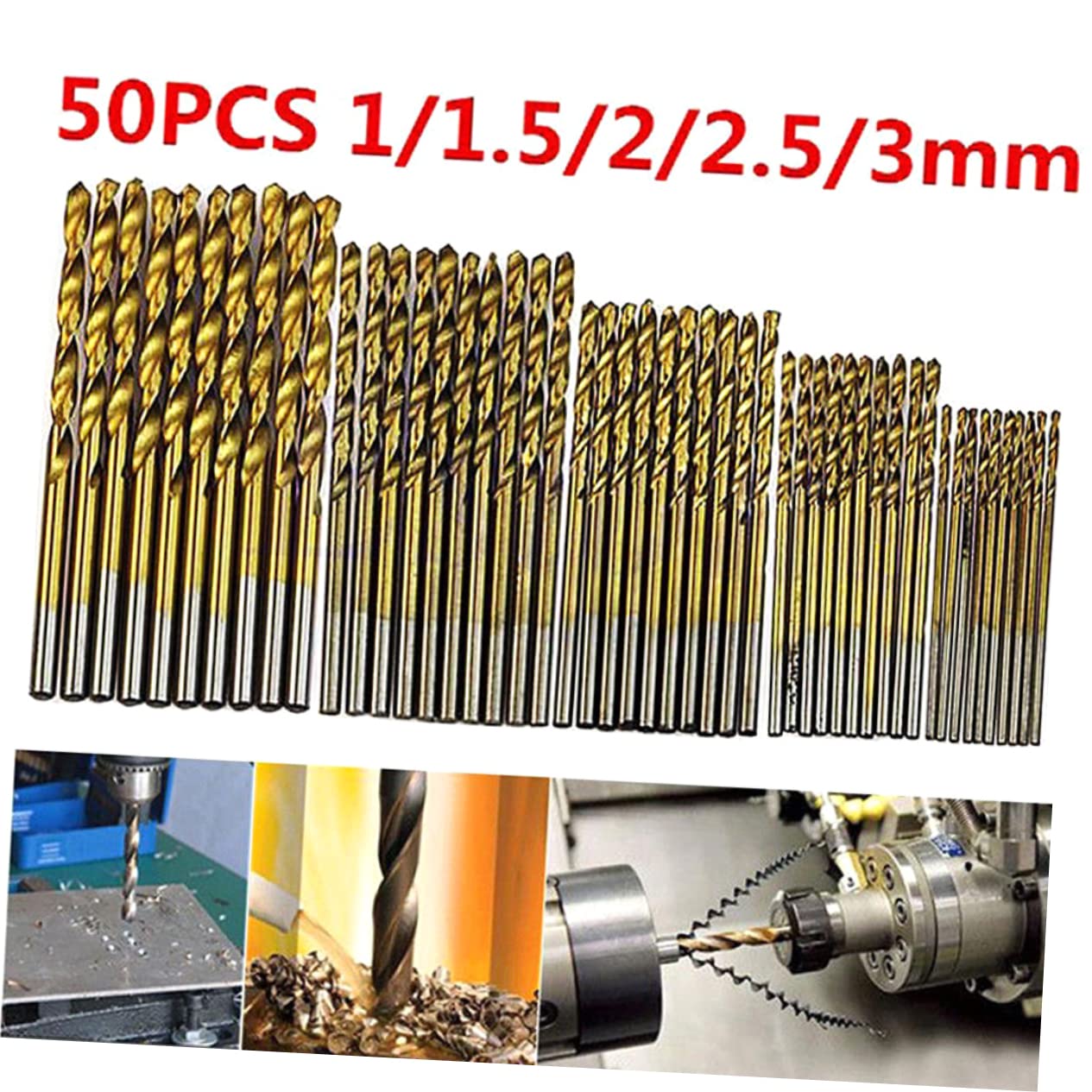 Gatuida 150pezzi Punte Da Trapano Hss Per Legno e Plastica Da Utilizzo Facile e Versatile e Costruzioni Generali