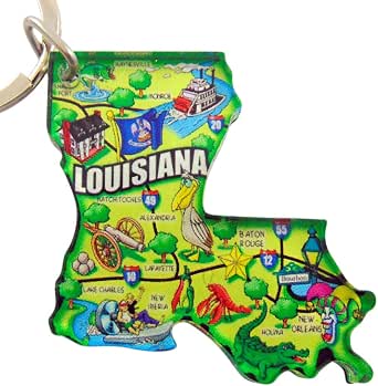 Key West Florida Souvenir Keychain - Metal Tourist Key Ring With Palm Tree & Lighthouse Design 2 thumbnail image