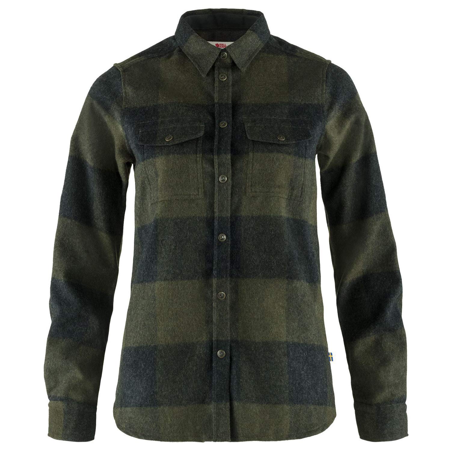 FjällrävenFjallraven Canada Shirt W Long Sleeved T-shirt - Deep Forest-Dark Grey, S