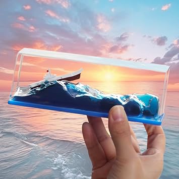 Box Unsinkable Boat Pirate Ship Toy Titanic Toy Floating Water Machine Anime Toy Cruise Ship Liquid Drift Bottle