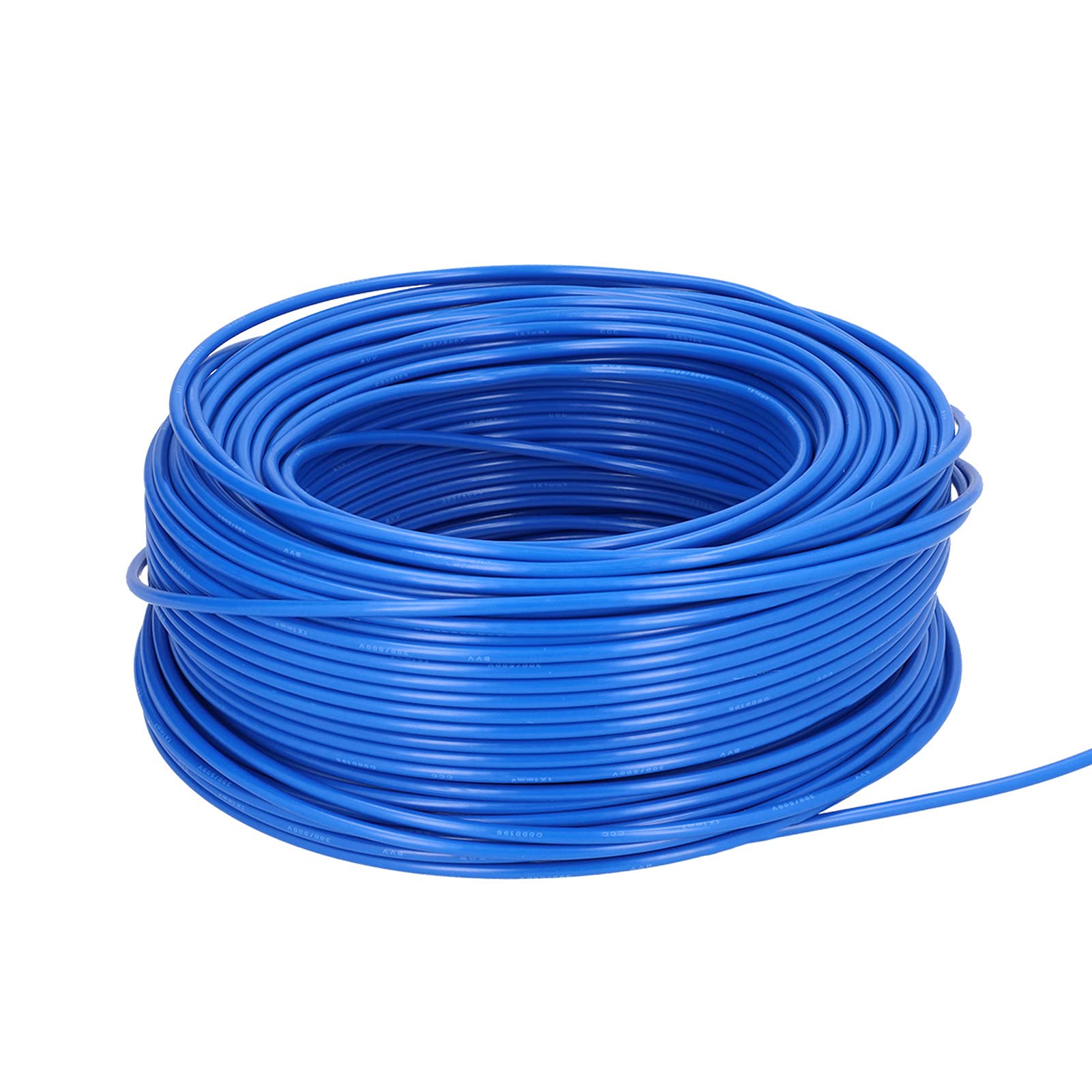 Oumefar Cable Eléctrico Cable de Cobre de 7 Núcleos con Aislamiento de PVC de 100 M para Aparatos Eléctricos, Resistente Al Calor, Resistente a la Corrosión, AC300 V