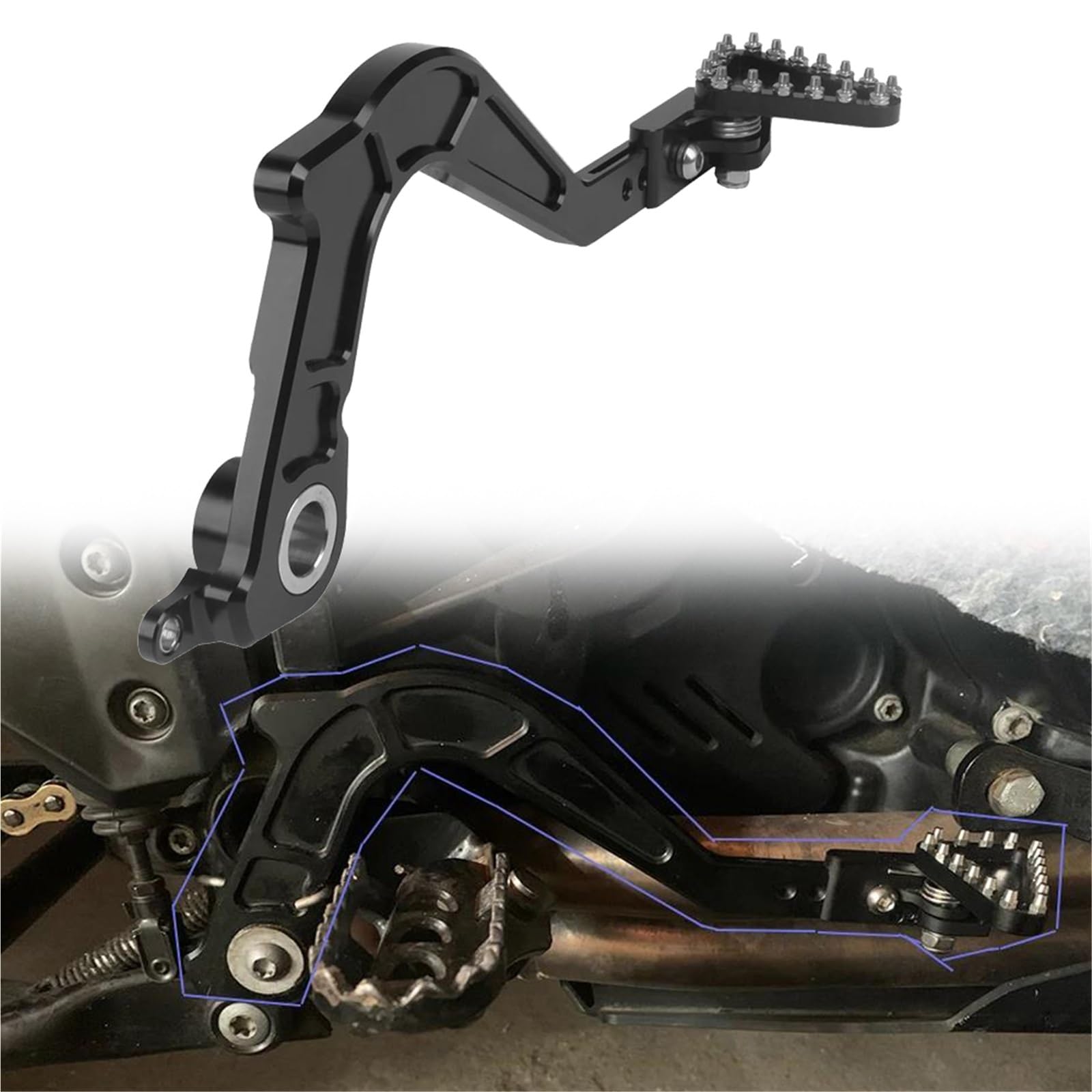 Levier de frein de précision pour F800GS F700GS F650GS en aluminium usiné