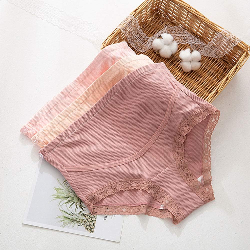 FEOYA Over Bump Maternity Underwear Cotton Plus Size Pregnancy Panties High Waist Postpartum Support Briefs (L-5XL, 3 Pack) - Image 6