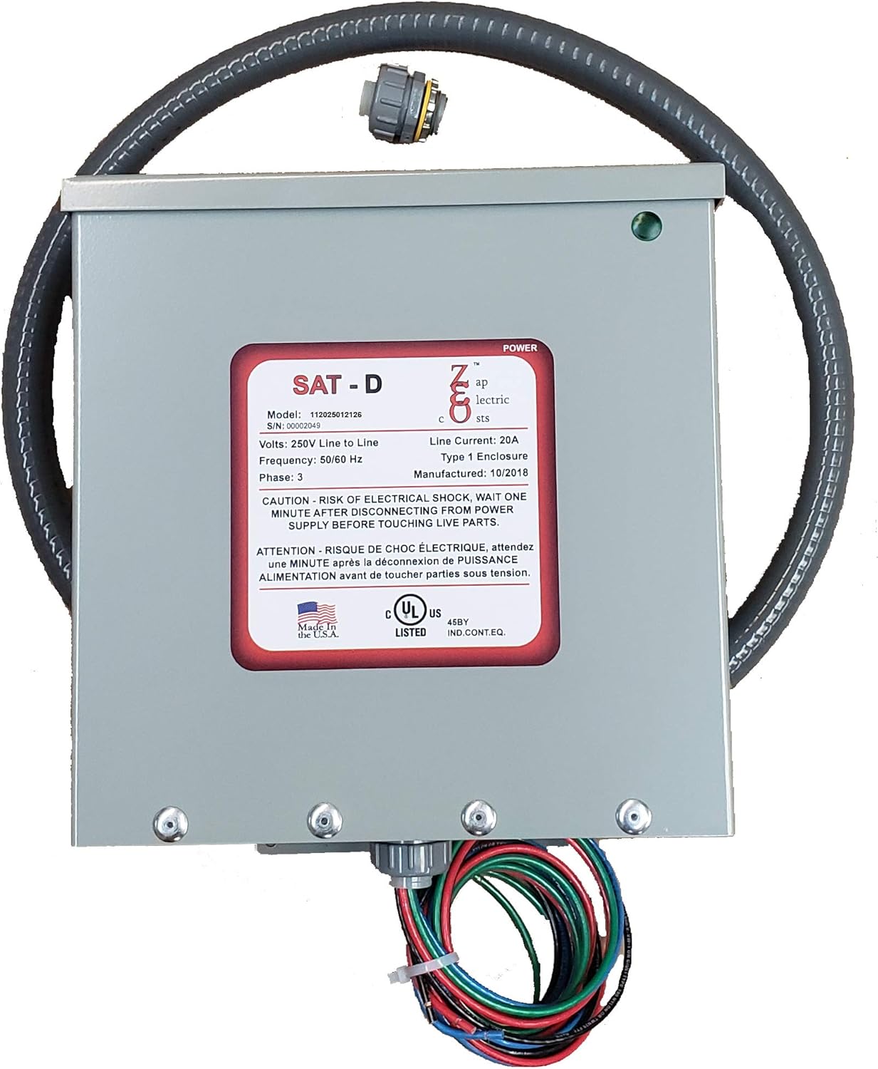 Three Phase ENERGY SAVINGS AND POWER FACTOR SAVER KVAR UNIT 3200 Electronics