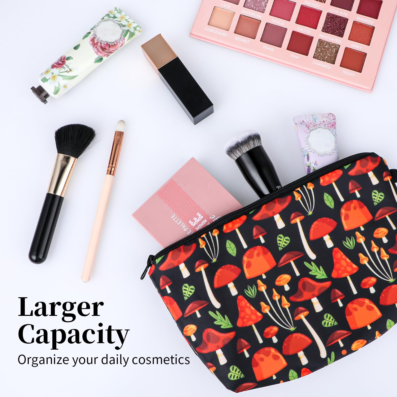 cobee Hippie Mushrooms Cosmetic Bags - Image 2