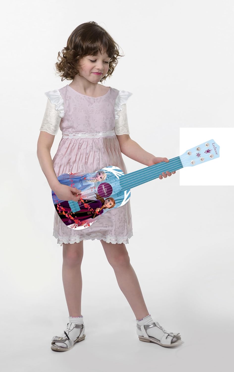 Lexibook, Frozen, My First Guitar for Children, 6 Nylon Strings, 21" Long, Guide Included, Blue, K200FZ