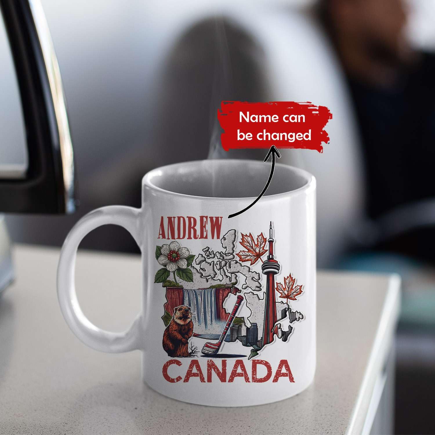 Amazon.com | Canada Coffee Mug With Map Design, Personalized Name Canada  Souvenir Cup 11oz 15oz, Customized Canadian Mug Featuring Maple Leaf,  Custom, Canadian Map Accent Cup, Gift For Travelers: Coffee Cups &
