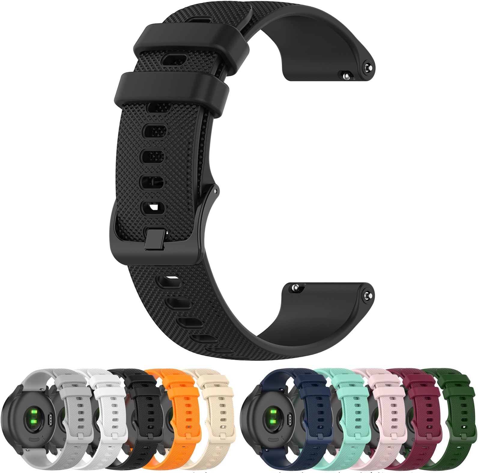 LOKEKECompatible with Golf Buddy Aim W12 Replacement Band - Replacement Silicone Wrist Watch Band Strap Compatible with Golf Buddy Aim W12