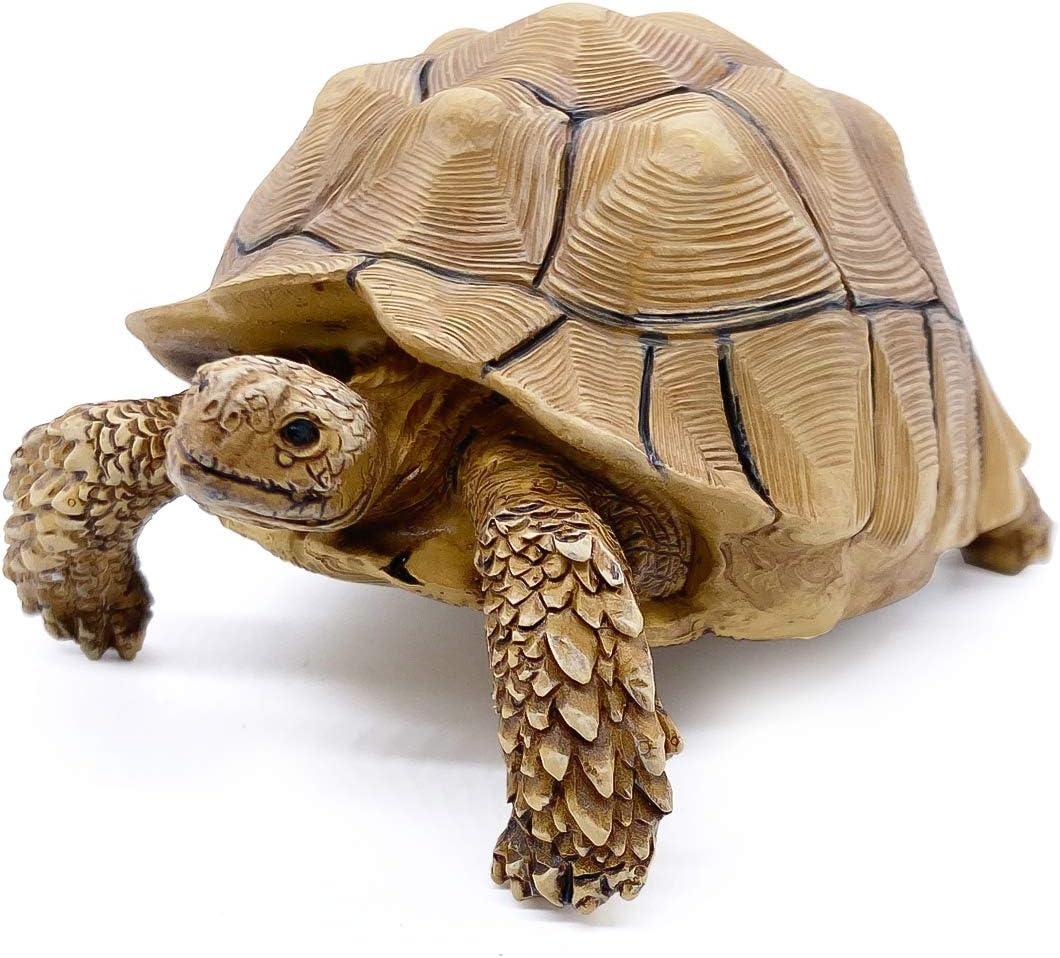 PPCLION Sulcata Tortoise Statue Figurine Collection Gift Decorations
