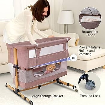 ベビー用寝具・ベッド Bedside Baby Crib Amazon.co.jp: Baby Bassinet, Bedside Sleeper for Baby, Easy