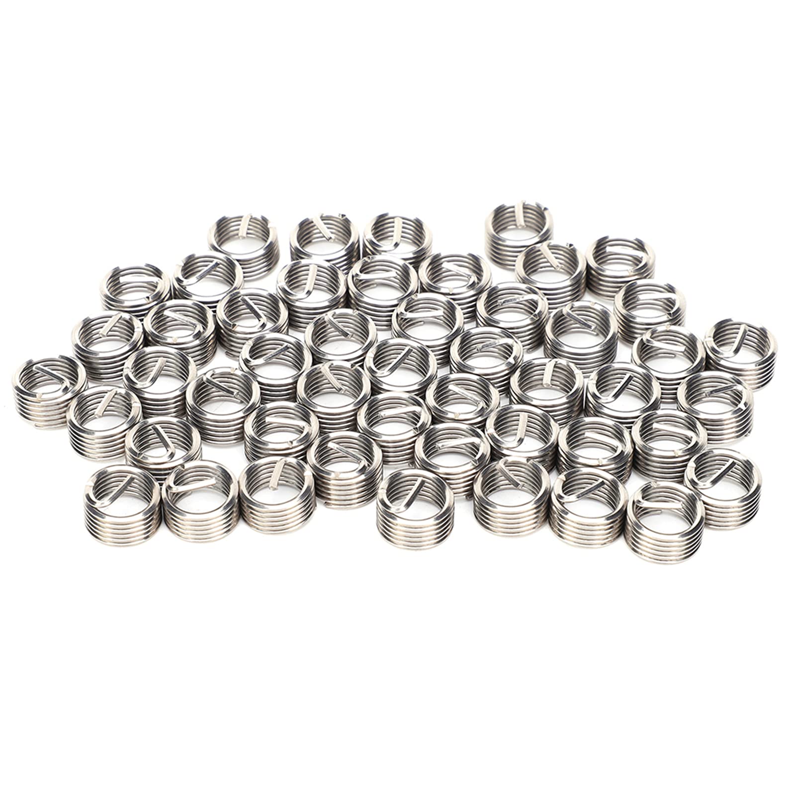 M10X1.25 50Pcs Thread Inserts Male Female Reducing Nut Repair Tool Stainless Steel Fastener M10X1.25 Thread Inserts (1.5D)