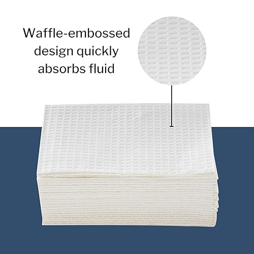 Miniatura 2 de McKesson Toallas de procedimiento, no estériles, 3 capas, gofres blancas en relieve, desechables, 13 x 18 pulgadas, 500 toallas, 1 paquete