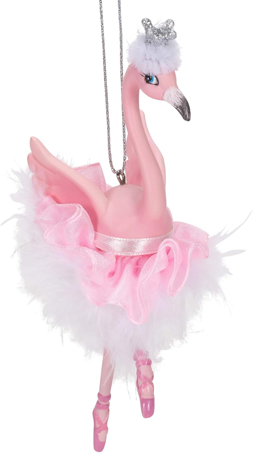 Kurt Adler E0480 Flamingo Ballerina Christmas Ornament, 5.63-inch Tall - Image 5