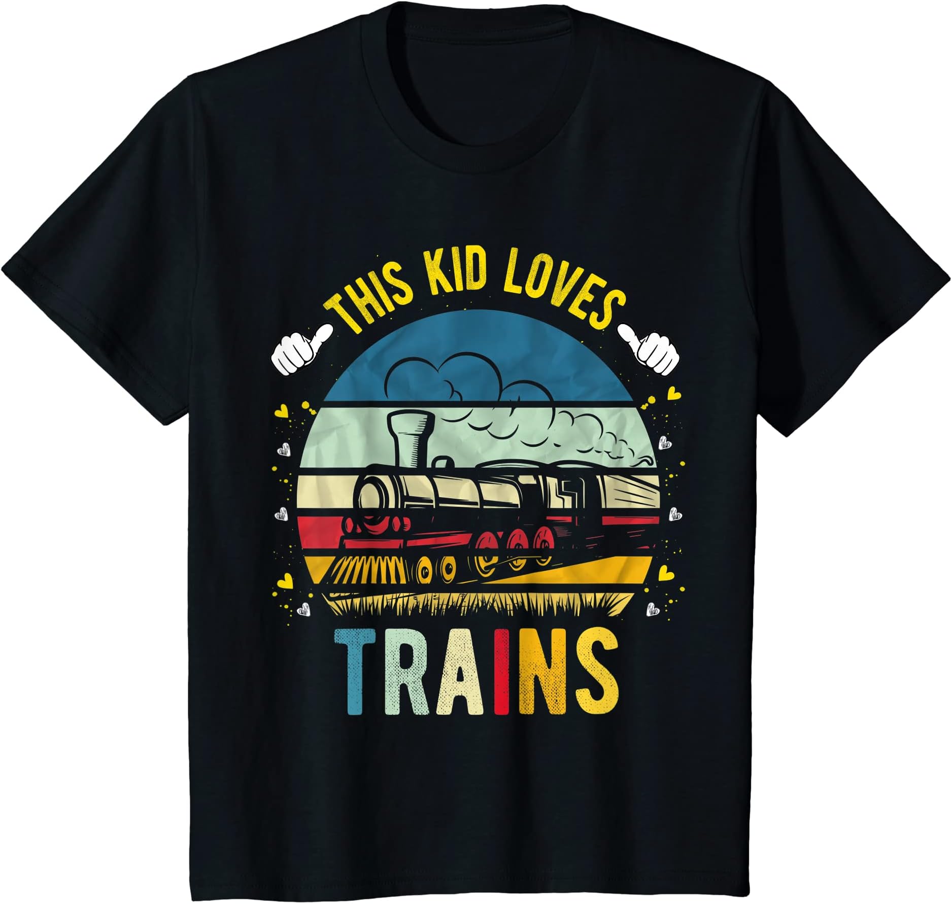 Train Toddler Boy and GirlKids This Kid Loves Trains Boys and Girls Train T-Shirt