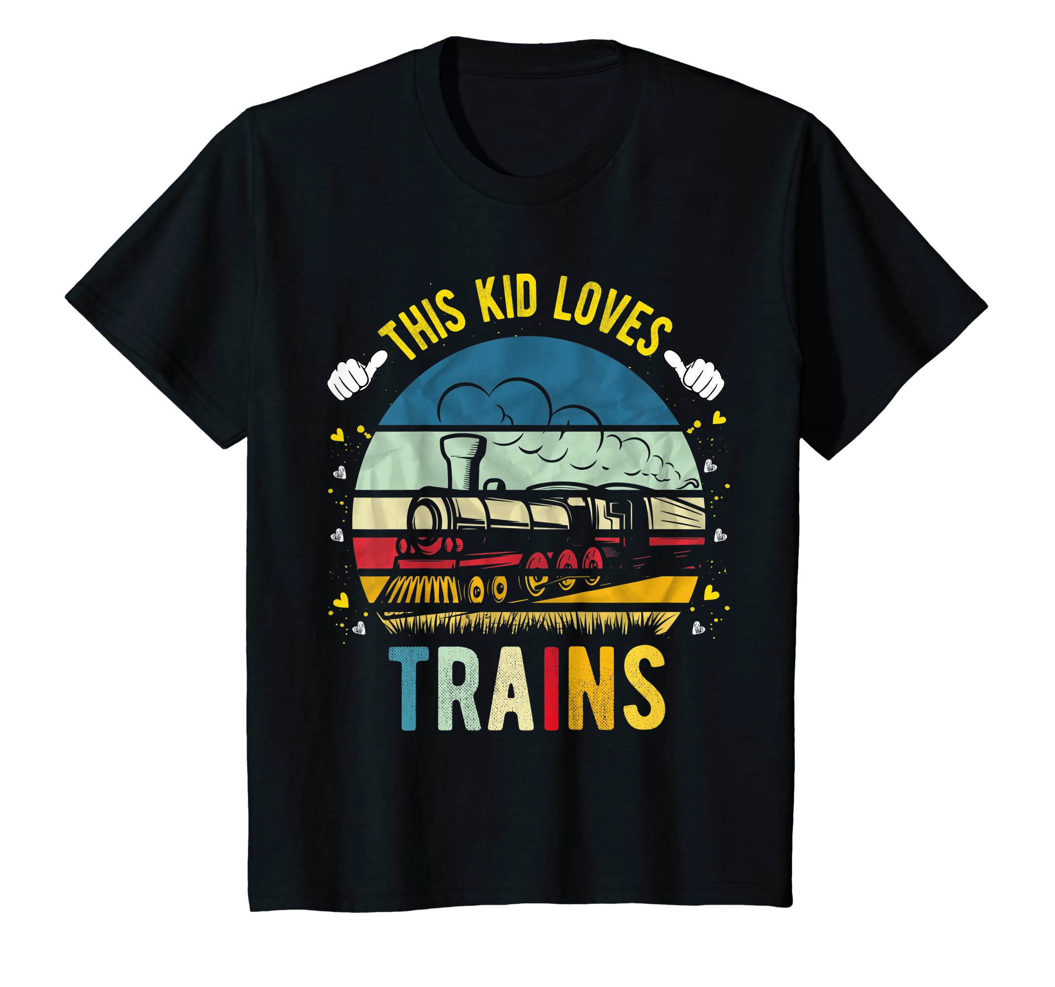 Train Toddler Boy and GirlKids This Kid Loves Trains Boys and Girls Train T-Shirt