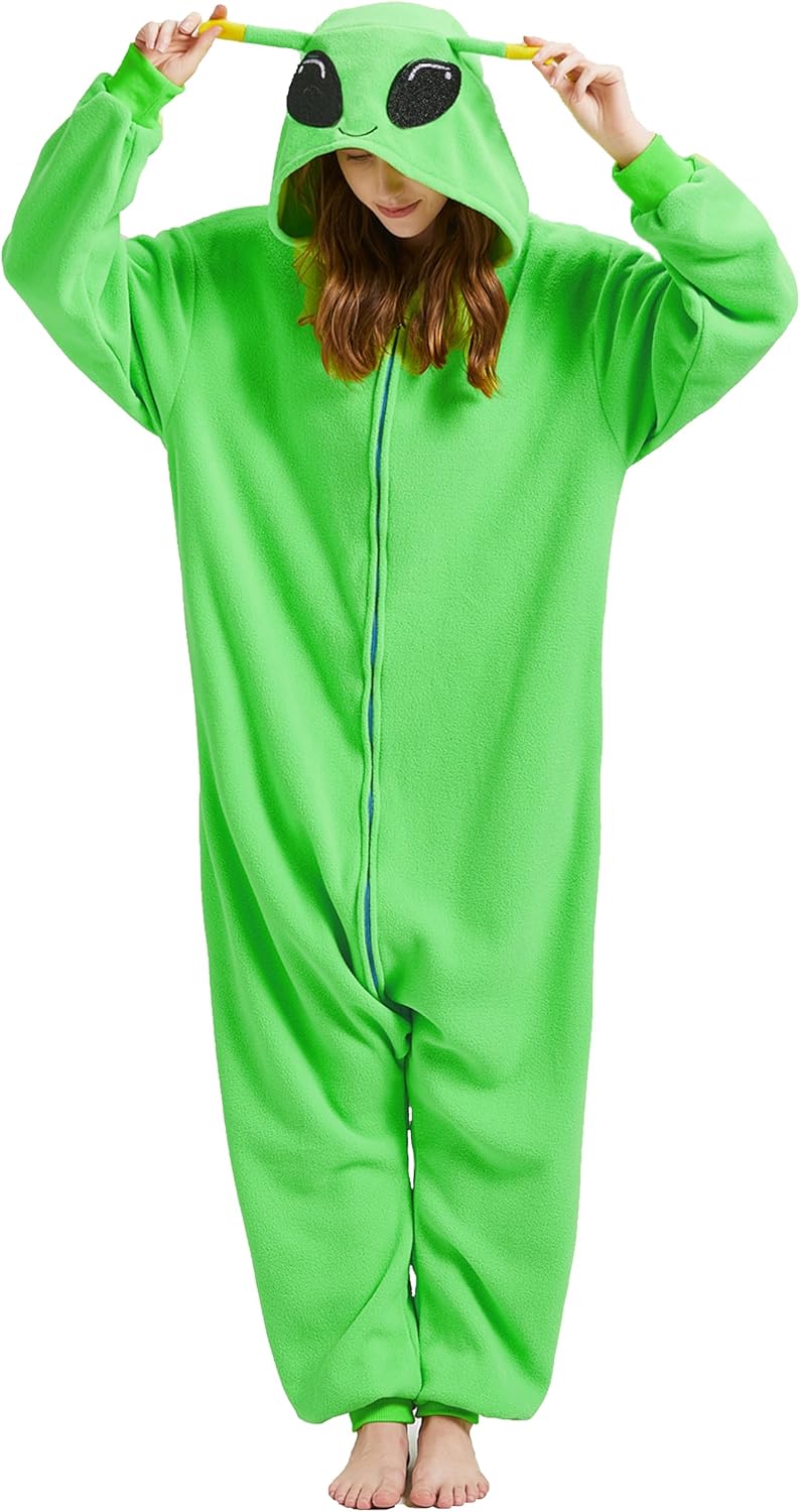 Adult Astronaut Onesie Costume Pajamas Cartoon Onesie Halloween Sleepwear Zipper Jumpsuit - Image 2