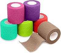 Vista 30 de FriCARE Vendaje Autoadhesivo, Cinta Médica para Botiquín de Primeros Auxilios, Vendajes Cohesivos para Heridas Deportivas y Veterinarias, 2 Pulgadas