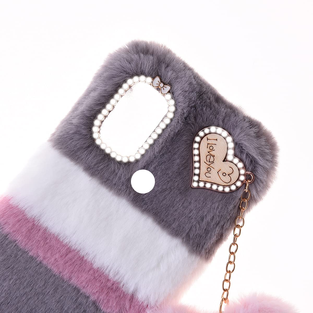 Custodia Peluche Coniglio Per Moto G10/G30/G20 – Soffice, Con Strass E Supporto