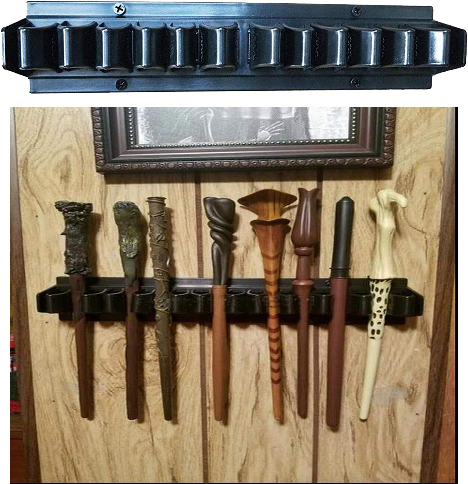 Pmsanzay Holder Display Stand/Plastic Bracket Rack for 10 - Wand Collection , Wand Stand Display, Wand Holder （No Wand）