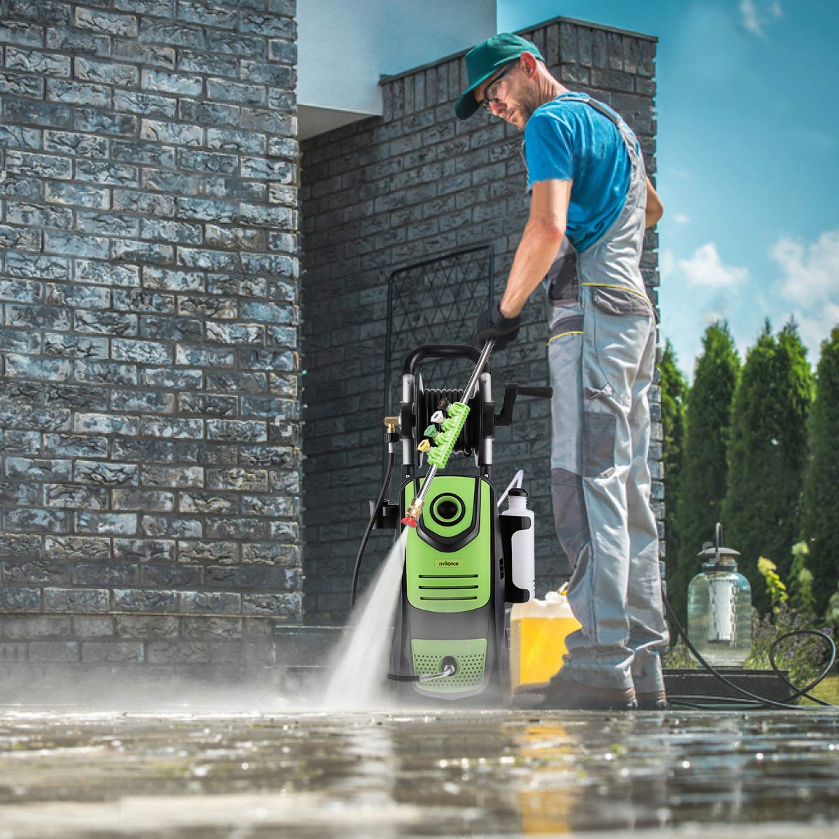 Suyncll 3800PSI Pressure Washer 2.8 GPM Electric Pressure Washer