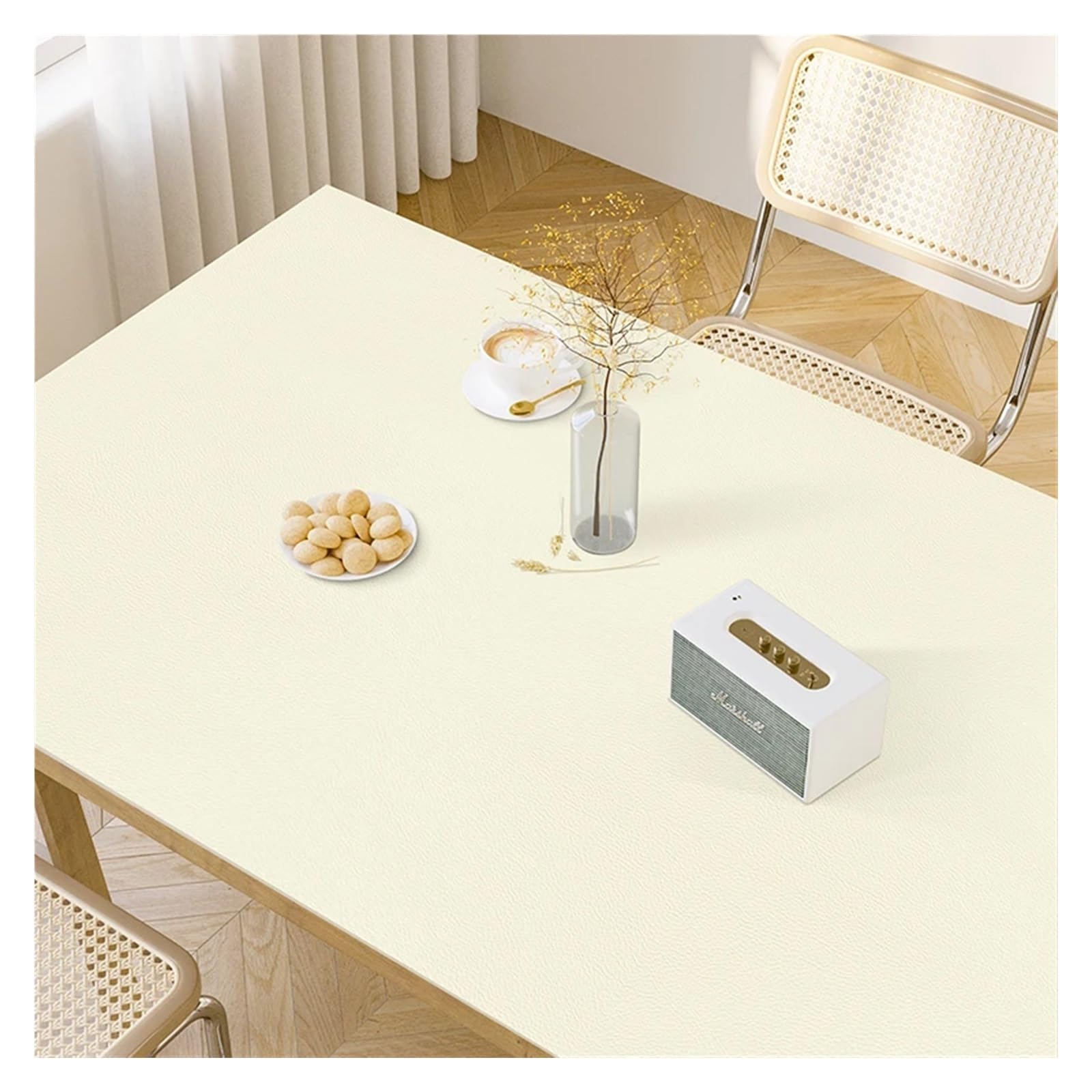 XIUsheUA tablecloth Solid Color Table Mat Kitchen Oil-proof Tablecloth Anti-scalding PVC Leather Placemat Countertop Protection Pad(GU1006-ZD,90x180cm)