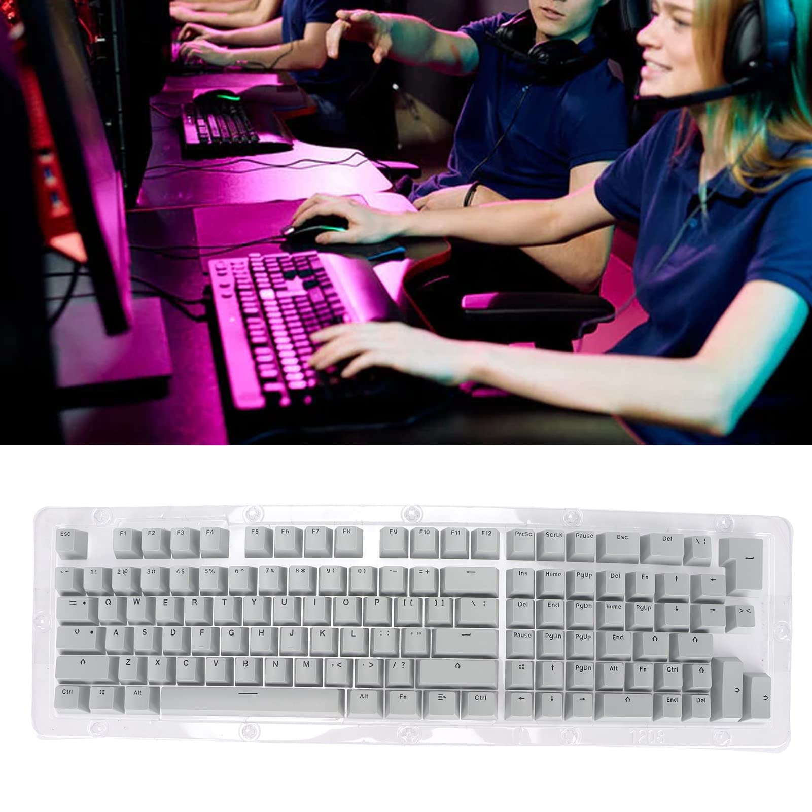 Amazon | 117 キーキャップ、ゲームカスタムキーキャップ OEM 昇華