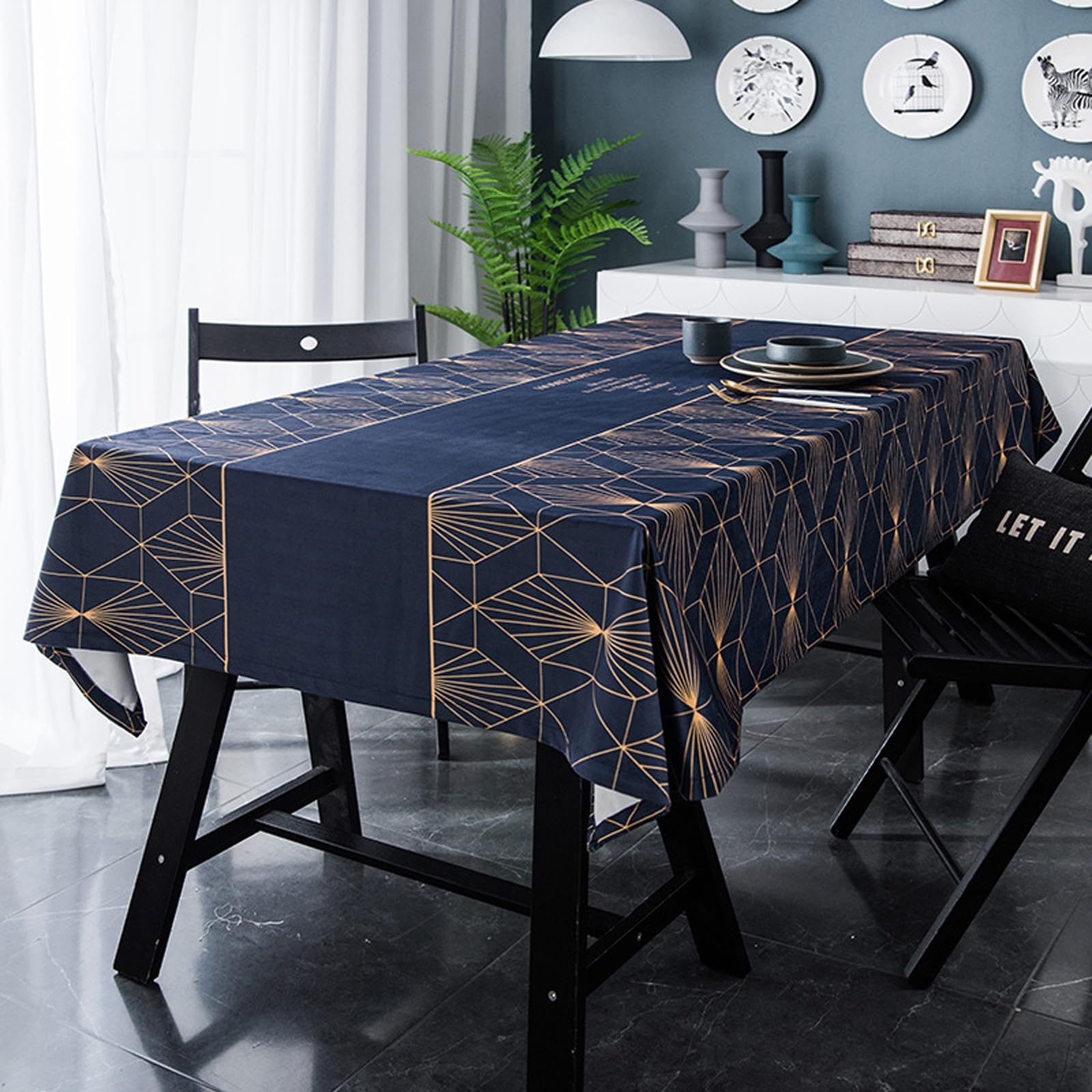 Bishilin Large Rectangle Tablecloth - Image 2