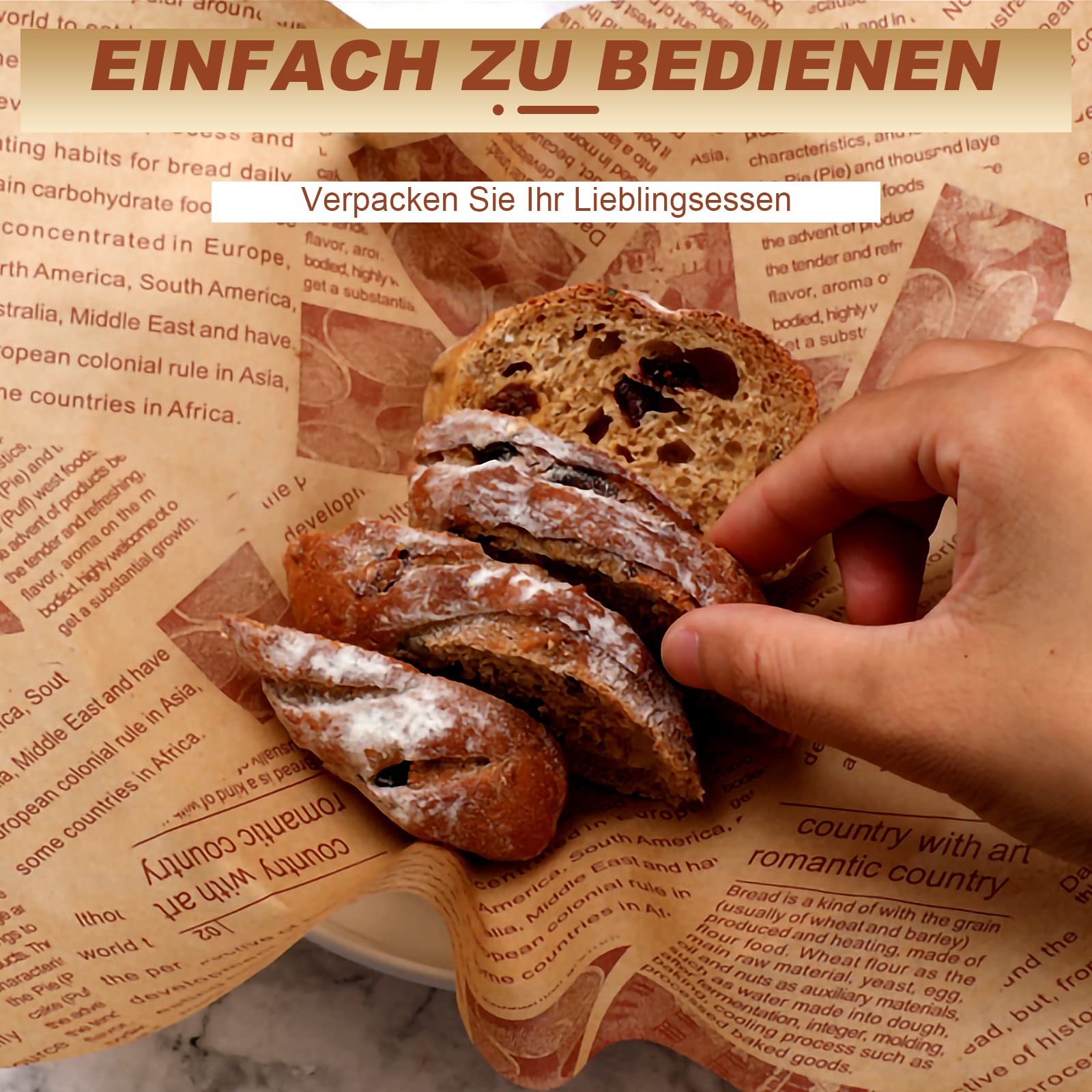 200 fogli di carta Deli, 15 x 15 cm, burro marrone, patatine fritte, formaggio, carta da forno ecologica, hamburger, pane, involucro grasso