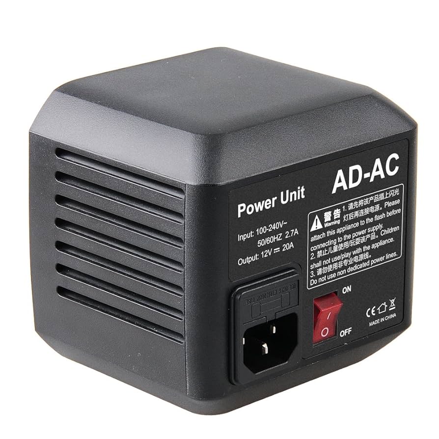 GODOX AD600用バッテリー&充電用コンセント Amazon.com : GODOX AD-AC Power Source Adapter Unit with 5M