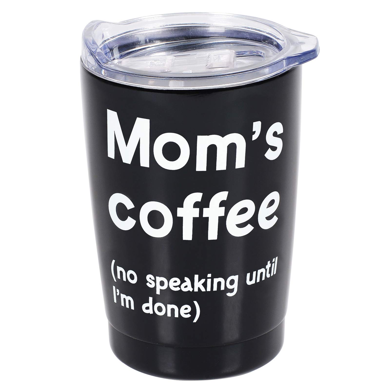 EnescoOur Name is Mud Parentheses Mom's Coffee Stainless Steel Tumbler, 12 Ounce, Black